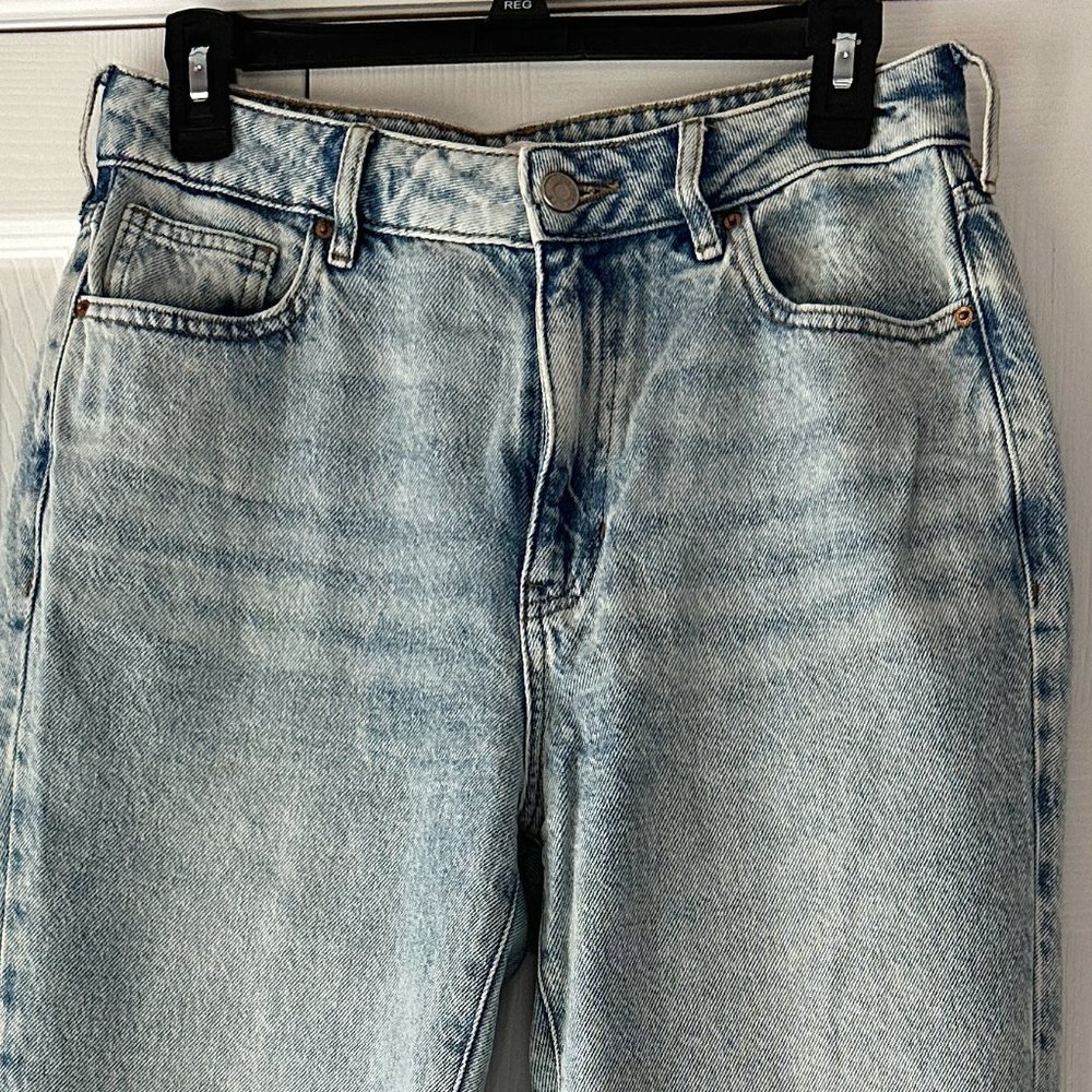 Mom Jeans Denim Acid Wash